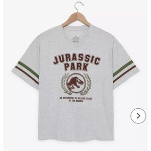 Jurassic Park Logo Embroidered T-Shirt Box Lunch Exclusive NWT